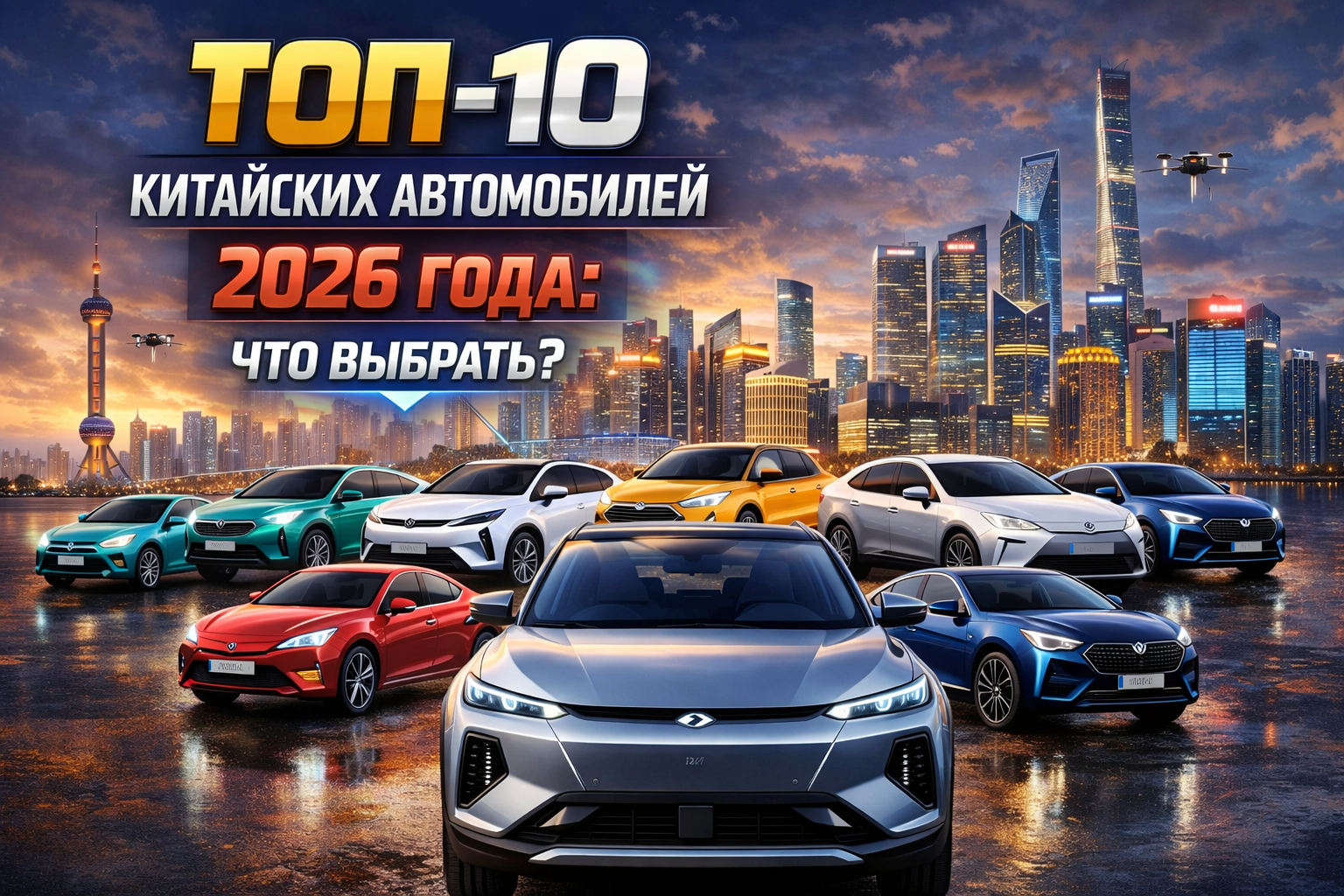ТОП-10 китайских автомобилей 2026 года