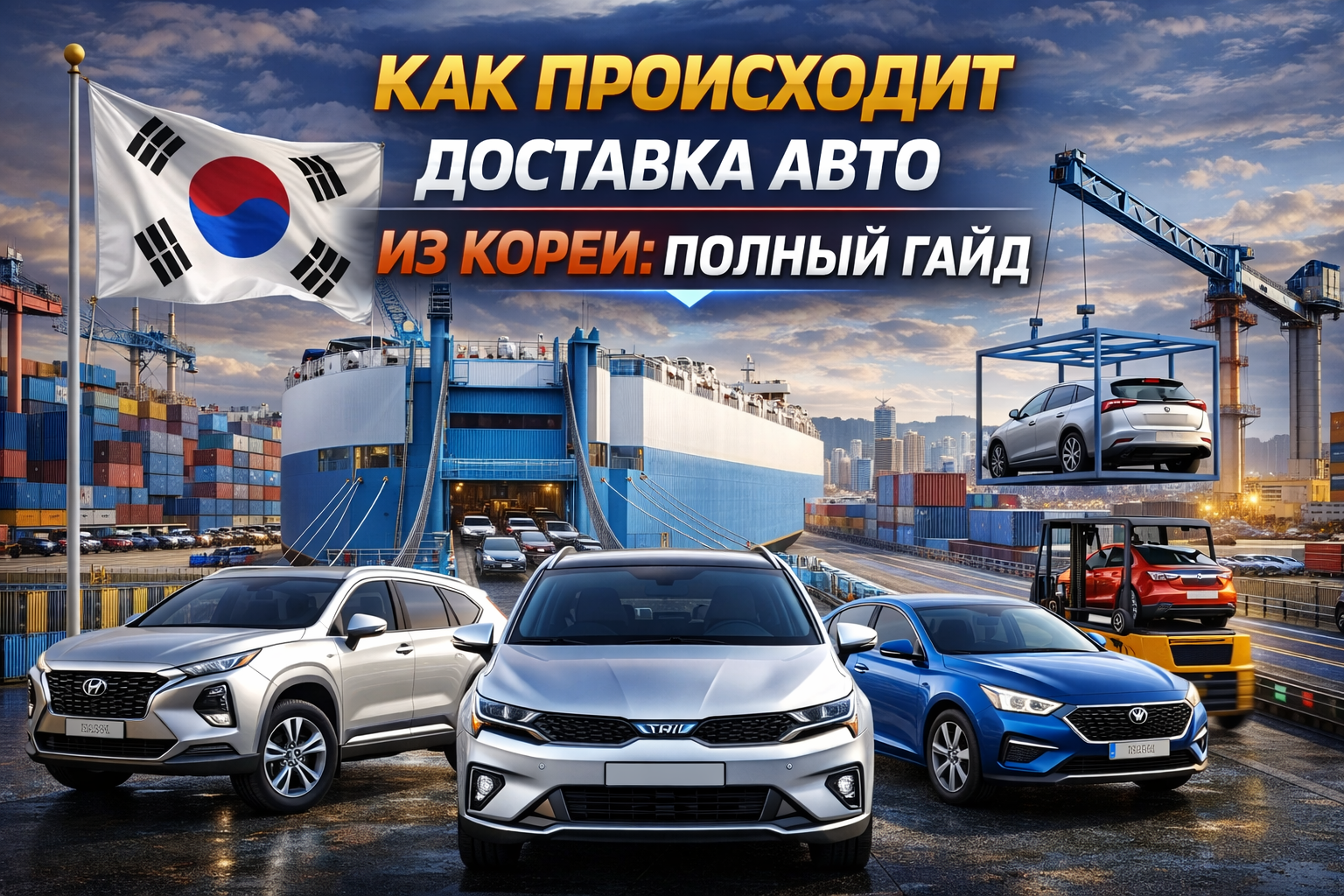Как происходит доставка авто из Кореи: полный гайд